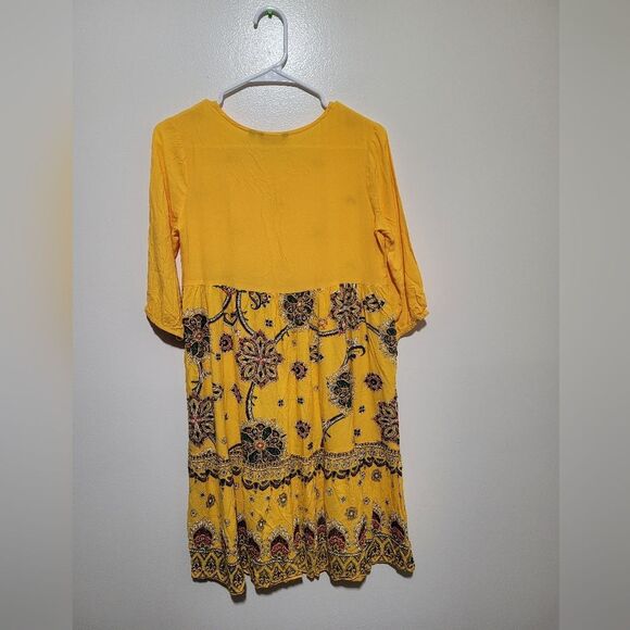Sangria Kids Yellow Floral Embroidered Dress 14-15yrs - Picture 2 of 10